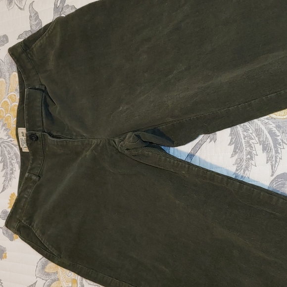 L.L. Bean Petite Green Corduroy Pants - Picture 3 of 6